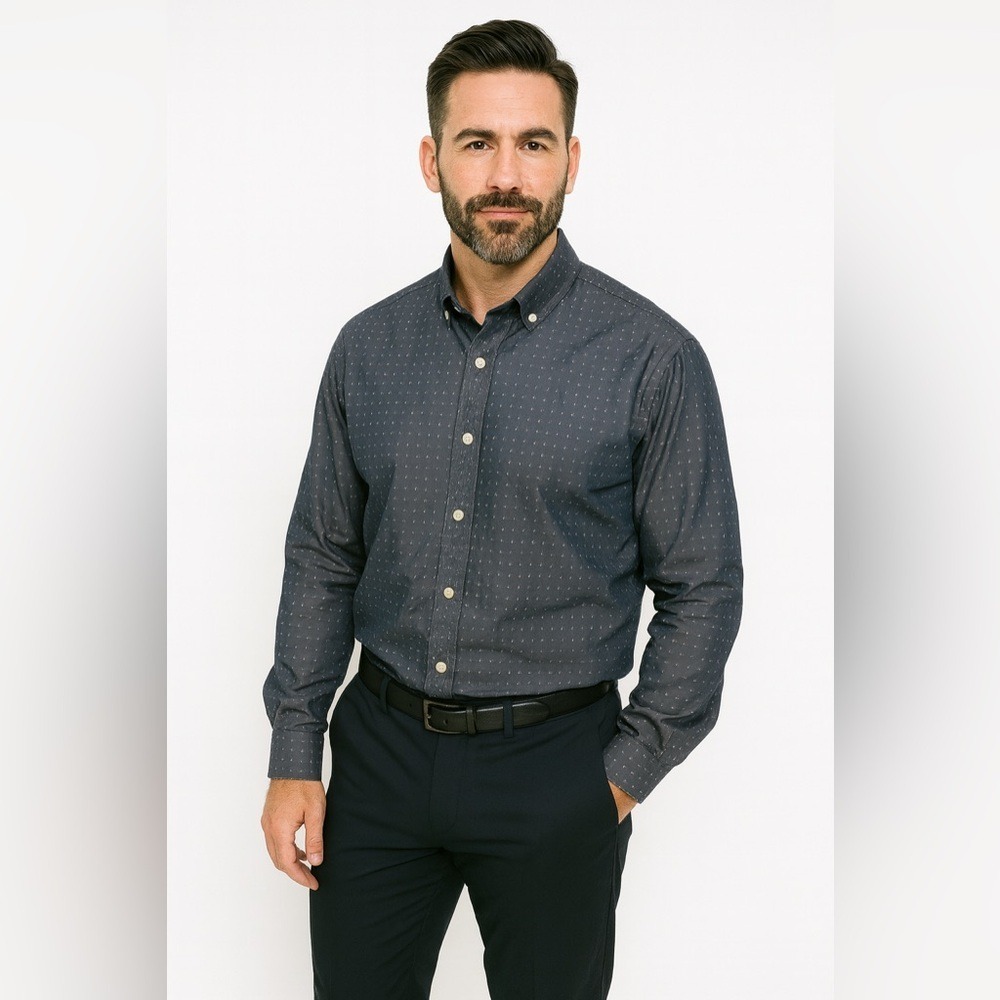 Combatant Gentleman Italian Cotton Slim Fit Button Down | Size 18